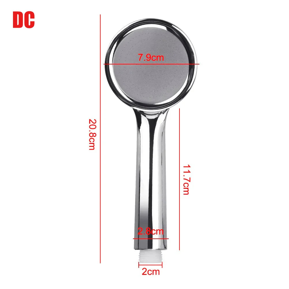 Rainfall Chrome Bath Shower Head 1pc Water Saving Spray Nozzle High Quality Pressurized Nozzle Shower Head High Pressure