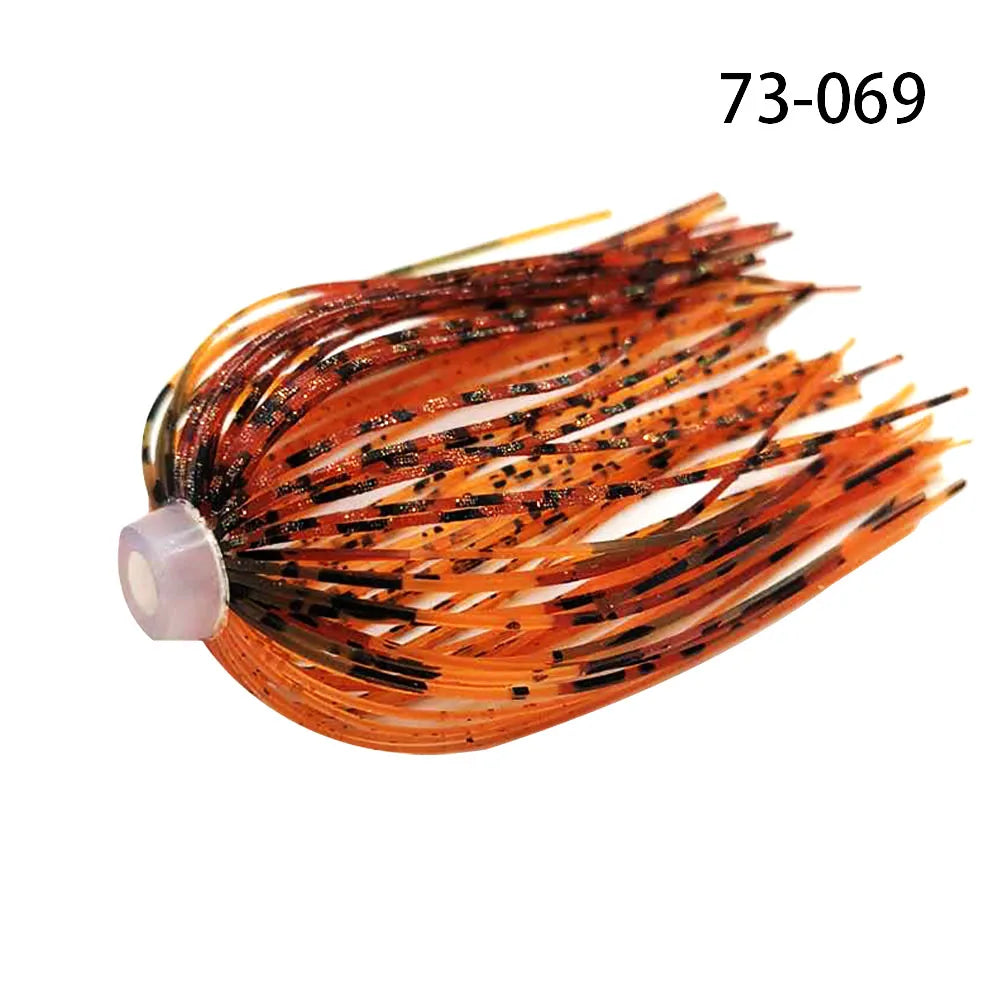5 pcs/lot 88 Strands 64mm Silicone Skirts Elastic hole Umbrella skirts Fishing Accessories Buzzbaits Spinner Buzz Bait