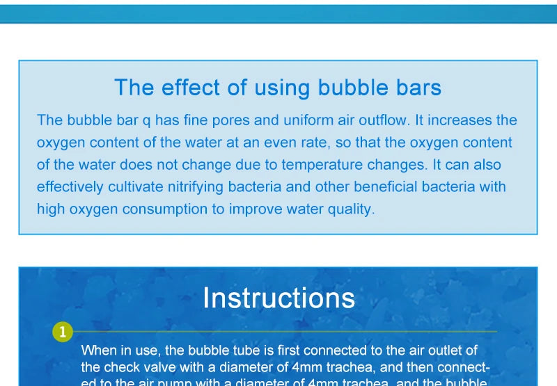 Aquarium Air Pump Oxygen Air Bubble Tube Aerator for Fish Tank Waterscape Bendable Air Stone Pipe Strip Diffuser Accessories