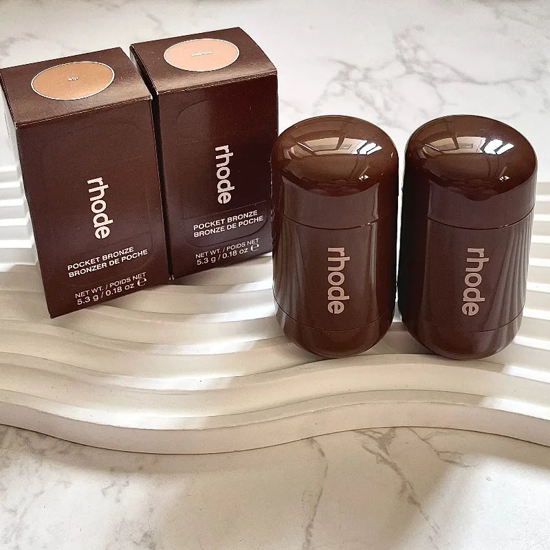 Rhodeskin Contour Stick Waterproof Bronzer Natural Finish Nose & Jawline Contouring Pocket Gift for Women Daily Party Makeup