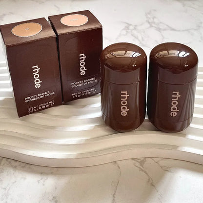 Rhodeskin Contour Stick Waterproof Bronzer Natural Finish Nose & Jawline Contouring Pocket Gift for Women Daily Party Makeup