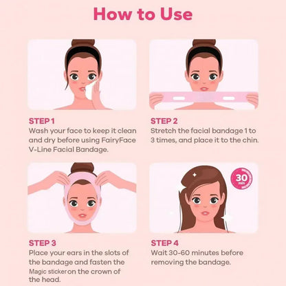 Women Face Slimming Bandage Face Lifting Band V Line Shaper Chin Cheek Lift Up Belt Facial Massage Strap Beauty Skin Care Tools