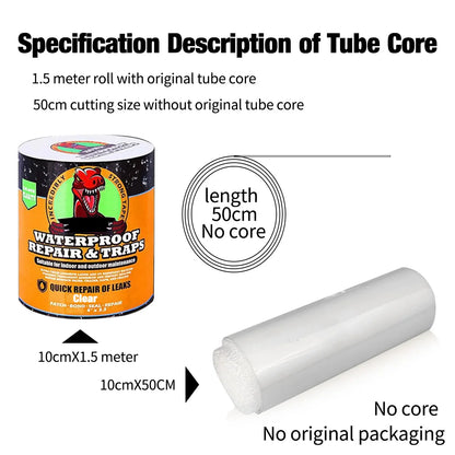 Strong Leak Sealing Tape, High Strength Toughness Swimming Ring Tent Quick Repair Of Water Pipes Self Adhesive Waterproof Tape