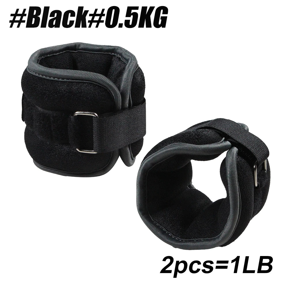 1Pair Adjustable Ankle & Wrist Weights - Neoprene Leg & Arm Weights for Women,Men,Kids - Strength Training for Running,Yoga, Gym