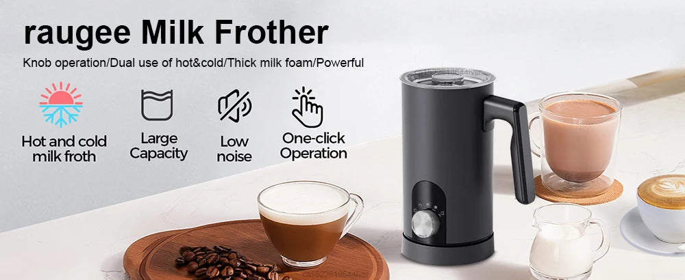 Electric Milk Frother Milk Foam Machine Automatic Milk Foamer for Cappuccino Coffee Latte 5in1 Electric Milk Frother Foam Maker