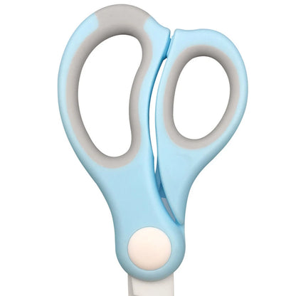 Ceramic Scissors for Baby Food,Portable Food Cutting Shears with Dust Cover for Kitchen,Multi-purpose Non-slip Food Cutting Tool