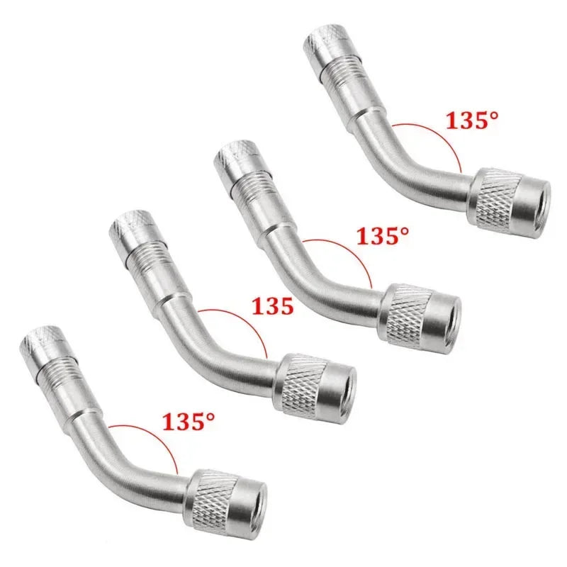 45 90 135 Degree Angle Bent Valve Adaptor Tyre Tube Valve Extension Adapter for Motorcycle Truck Car Moto Bike
