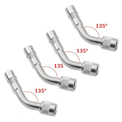 45 90 135 Degree Angle Bent Valve Adaptor Tyre Tube Valve Extension Adapter for Motorcycle Truck Car Moto Bike