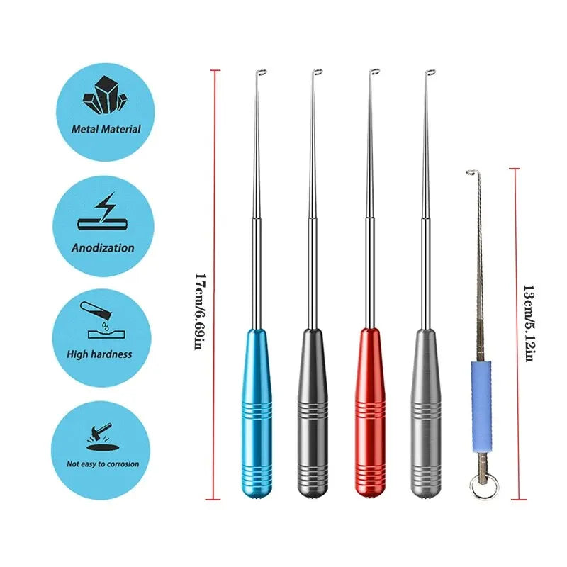 Fishing Hook Unhooker Deep Throat Quick Uncoupling For Carp Fishing Accessories Tools Goods Stainless Steel Safety Extractor