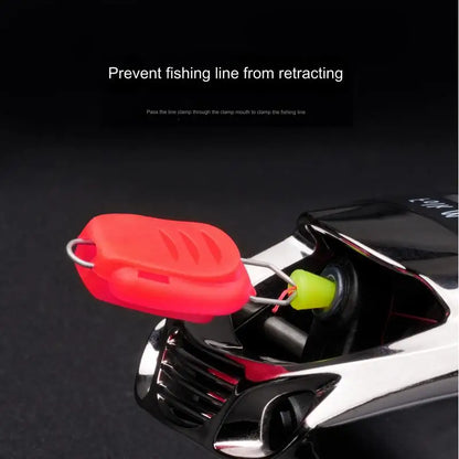 15pcs Fishing Line Stopper ABS Thread Clip Device Baitcasting Drum Reel Card Line Device Fishing Tackle Accessories