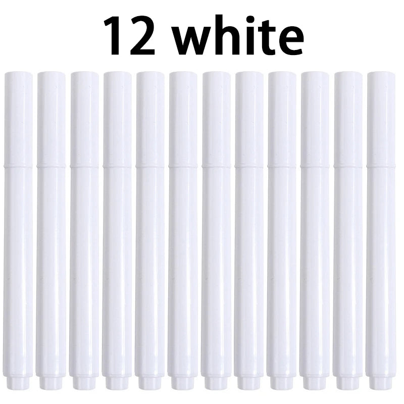 Liquid Chalk Erasable Pen 3-100Pcs White Marker for Glass Windows Blackboard Chalkboard Whiteboard Marker Drawing Chalk Pens