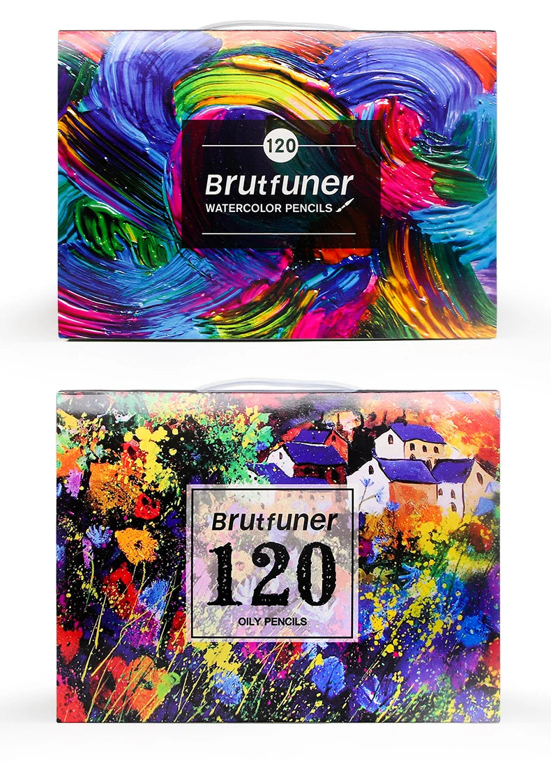 Brutfuner 48/72/120/150/160/180Colors Pencils Professional Oil Wood Soft Watercolor Pencil For School Draw Sketch Art Supplies