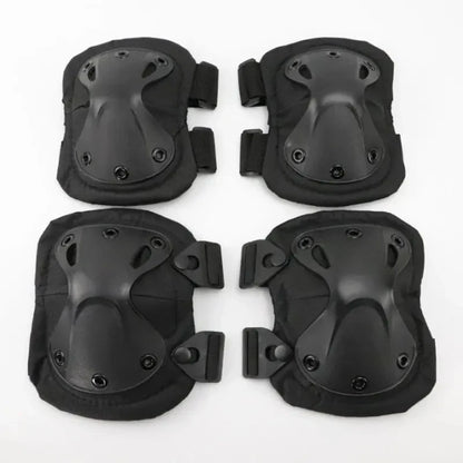Outdoor Tactical Protective Gear 4pcs Knee Pads Elbow Pads For Cycling Mountaineering Hiking Outdoor Sports Protection
