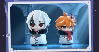 Mihoyo Genshin Impact Fatui Harbinger Q Version Series Blind Box Desktop Mini Doll Model Toys Trend Decoration Surprise Gifts