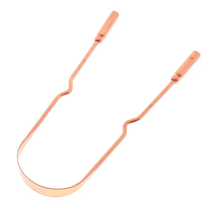 1Pc Pure Copper Tongue Scraper Oral Cleaner Brush Fresh Cleaning Hygiene For Men And Women High Quality Tounge Scraper 3 Styles