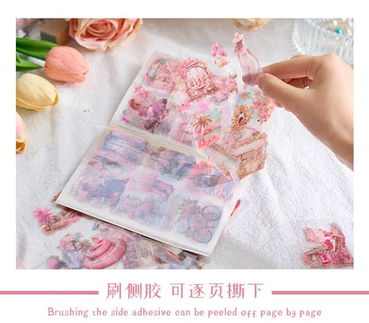 20Sheets PET Stickers Season Series PET Decorative Stickers Diary Scrapbooking Material Decor Album Stationery Stickers
