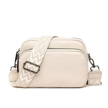 Women Crossbody Bag Multi Space Fashion Design Sense Large Capacity PU Material Lightweight Single Shoulder Bag