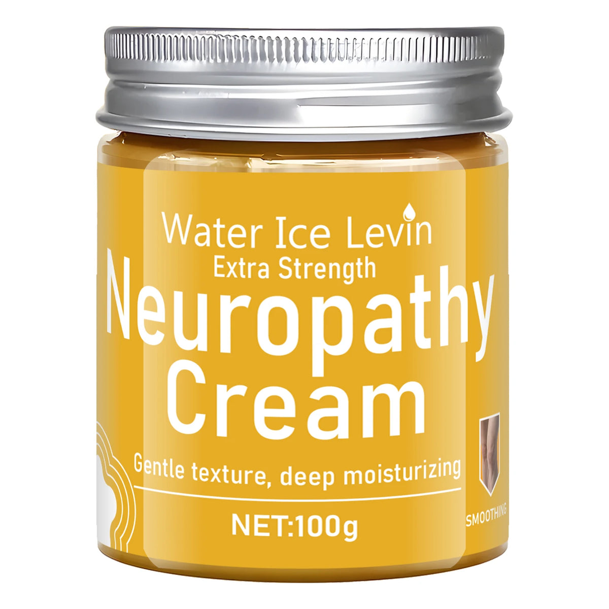 Water Ice Levin Extra Strength Neuropathy Cream. Deep-Penetrating, Gentle Moisturizer for Seniors