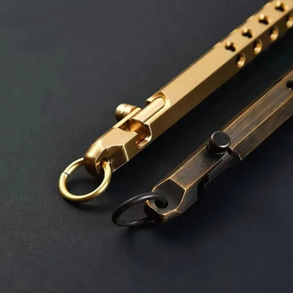 Portable Brass Pen Medium Point 1.0mm Retro Ballpoint Pen Bolt Action Smooth Writing Signature Pen