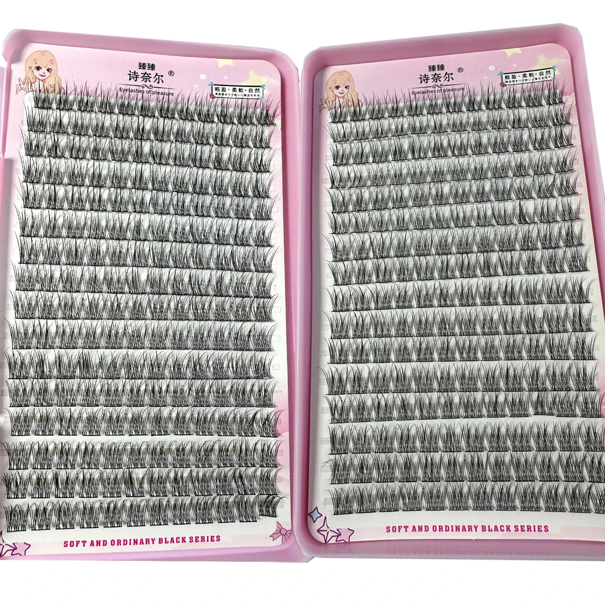 Big Capacity 32 Rows Self Grafting Mermaid Styled Sectioned False Eyelashes For Personal Fashionable Diy Use