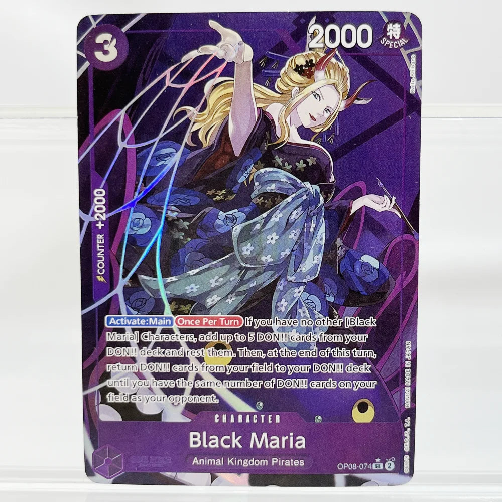 ONE PIECE OPCG Anime Card English Version Queen/Black Maria/Izo/Yamato Proxy Cards Collection Suitable for Give it to a Friend