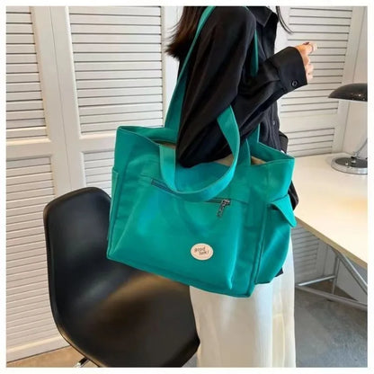2025 Fashion Shoulder Bag for Women's Class Large Capacity Student Tote Bag  New Canvas Commuter Handbag Women Bag Eco Bag
