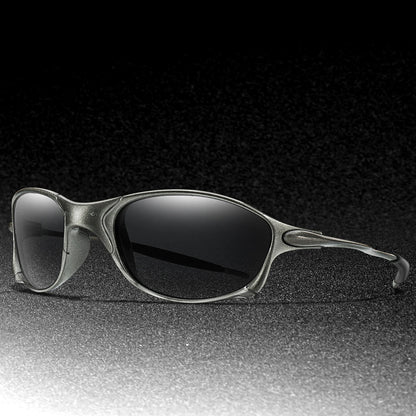 Men And Women Trendy Cycling Sunglasses Metal Shades With UV Protection for Outdoor Sports, Running, Hiking, Driving Travel