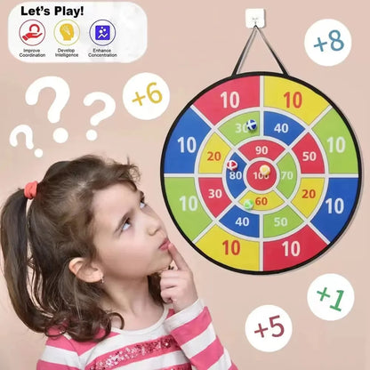 Children with Sticky Ball Large Dart Board Family Interactive Game Educational Arithmetic Indoor/Outdoor Sports Toys Gift