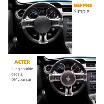 Car Decorative Stickers Auto Crystal Artificial Diamond Girls Car Decoration Accessories Auto Interior Cover  Waterproof amagi