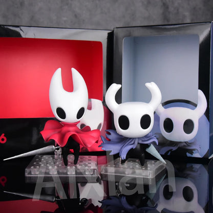 Aixlan 2PCS SET Hollow Knight Figure Cute Edition 10CM Hornet Hollow Knight PVC Action Figure AmineToy Gift Collectible Figurine