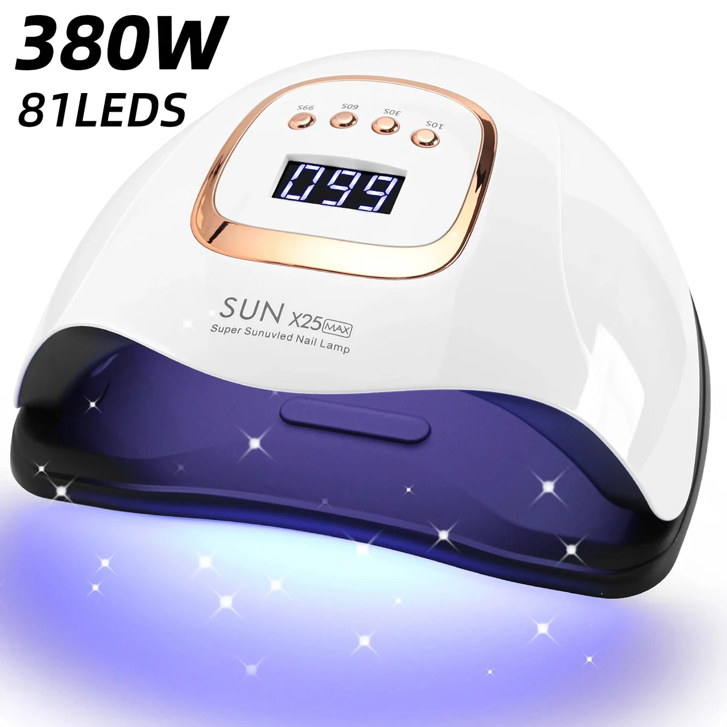 X5MAX Ultraviolet/LED Nail Lamp Drying Device - A nail polish suitable for the quick curing process in nail art and foot care