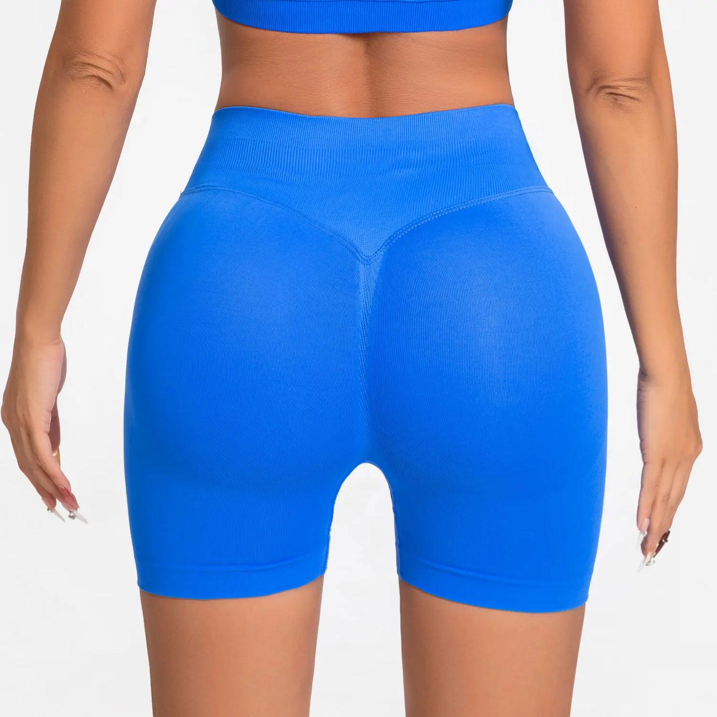 NCLAGEN Impact Shorts Women Low Rise Workout Gym Clothes Running Seamless Sports Leggings Scrunch Booty Hip Lifting Yoga Shorts