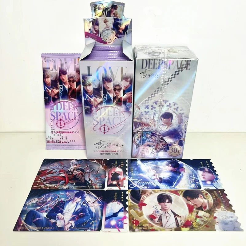 1 Bag Game Love And Deepspace Holographic Laser Ticket Stubs Caleb Sylus Zayne Xavier Characters Art Bookmark