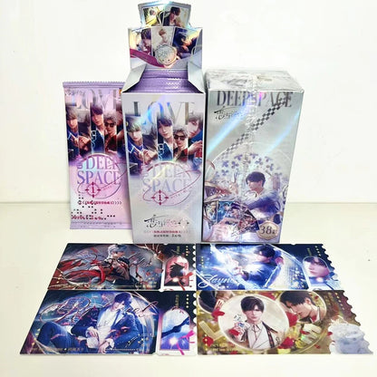 1 Bag Game Love And Deepspace Holographic Laser Ticket Stubs Caleb Sylus Zayne Xavier Characters Art Bookmark