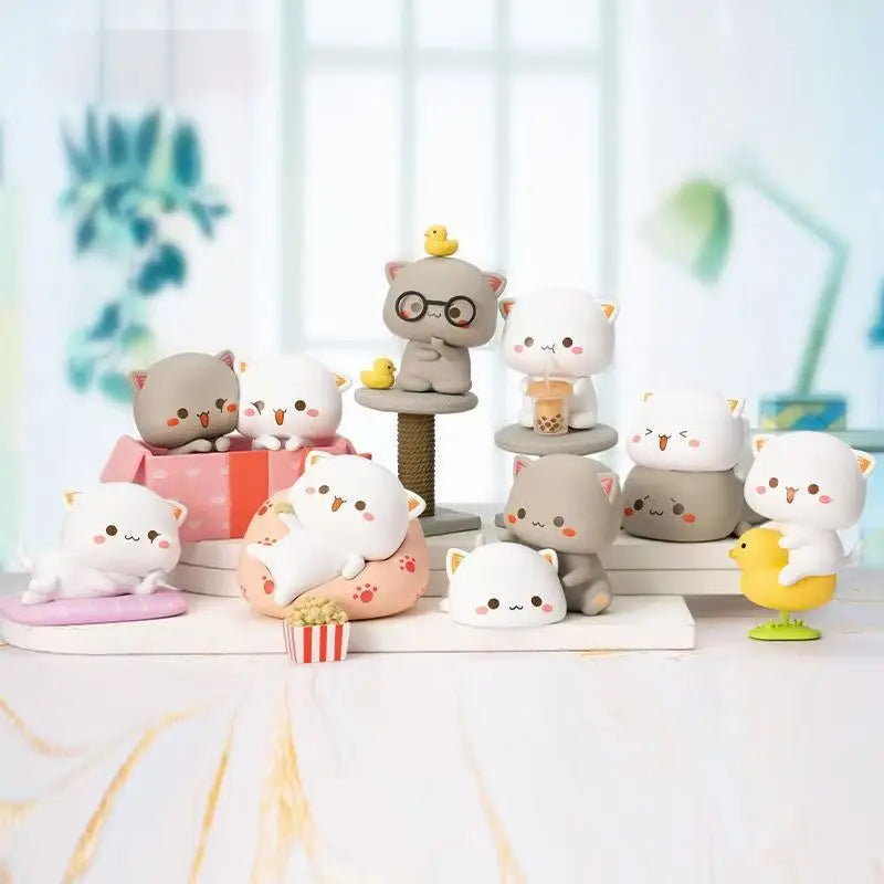 Hot Mitao Cat 2 Season Lucky Cat Cheap Cute Cat Blind Box Toys Surprise Figure Doll Home Deroc