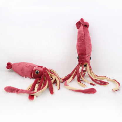 75cm Cute Wine Red Squid Animal Doll Soft Cartoon Plush Toys For Boys and Girls Halloween Holiday Birthday Gifts