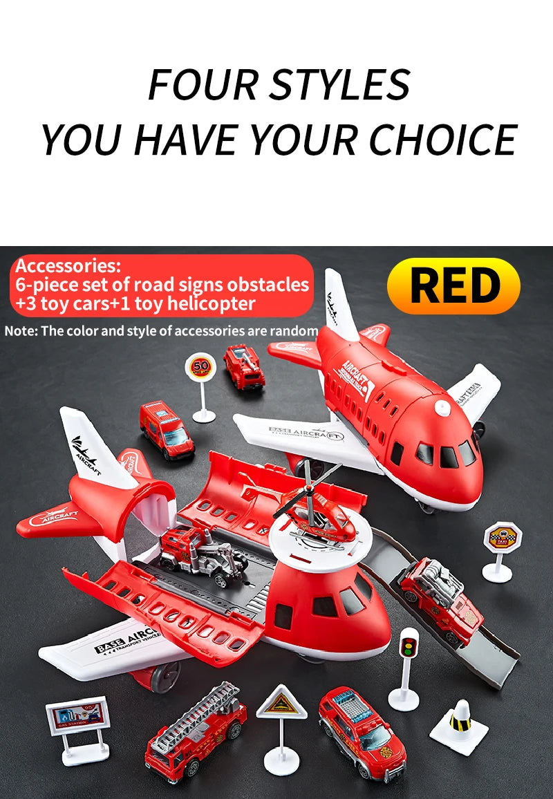 Creative and novel deformation airplane toy combination - Multiple themes, gift box packaging - Gifts suitable for boys and girl
