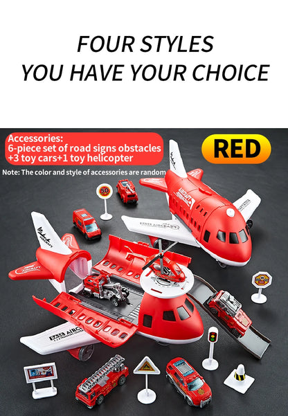 Creative and novel deformation airplane toy combination - Multiple themes, gift box packaging - Gifts suitable for boys and girl
