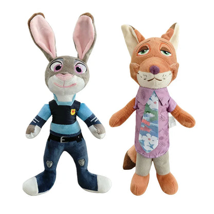NEW Disney Cartoon Anime Movie Zootopia Plush Toy Fox Nick Wilde Rabbit Judy Hopps Doll Soft Stuffed Animals Xmas Gifts