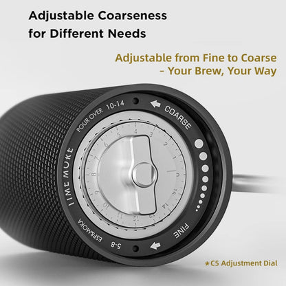 TIMEMORE Chestnut C5/C5ESP Manual Coffee Grinder Portable Espresso Grinder, 42mm S2C Burrs, 25g Capacity, Fine Adjustment