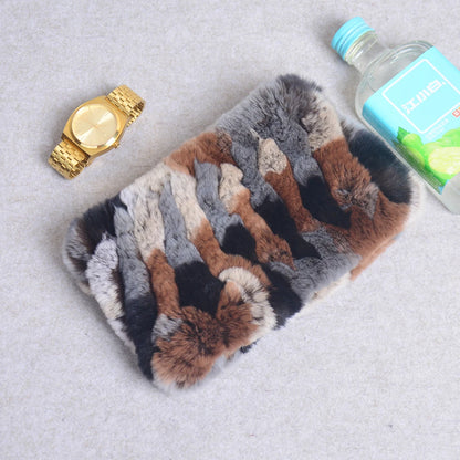 Women Handmade Stretch 100% Real Rabbit Fur Scarf Knit Genuine Rex Rabbit Fur Headbands Girls Natural Rabbit Fur Ring Scarves