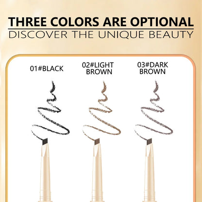 Thin Headed Eyebrow Pencil With Waterproof And Durable Brush Head Contour, Naturally Suitable For Everyone