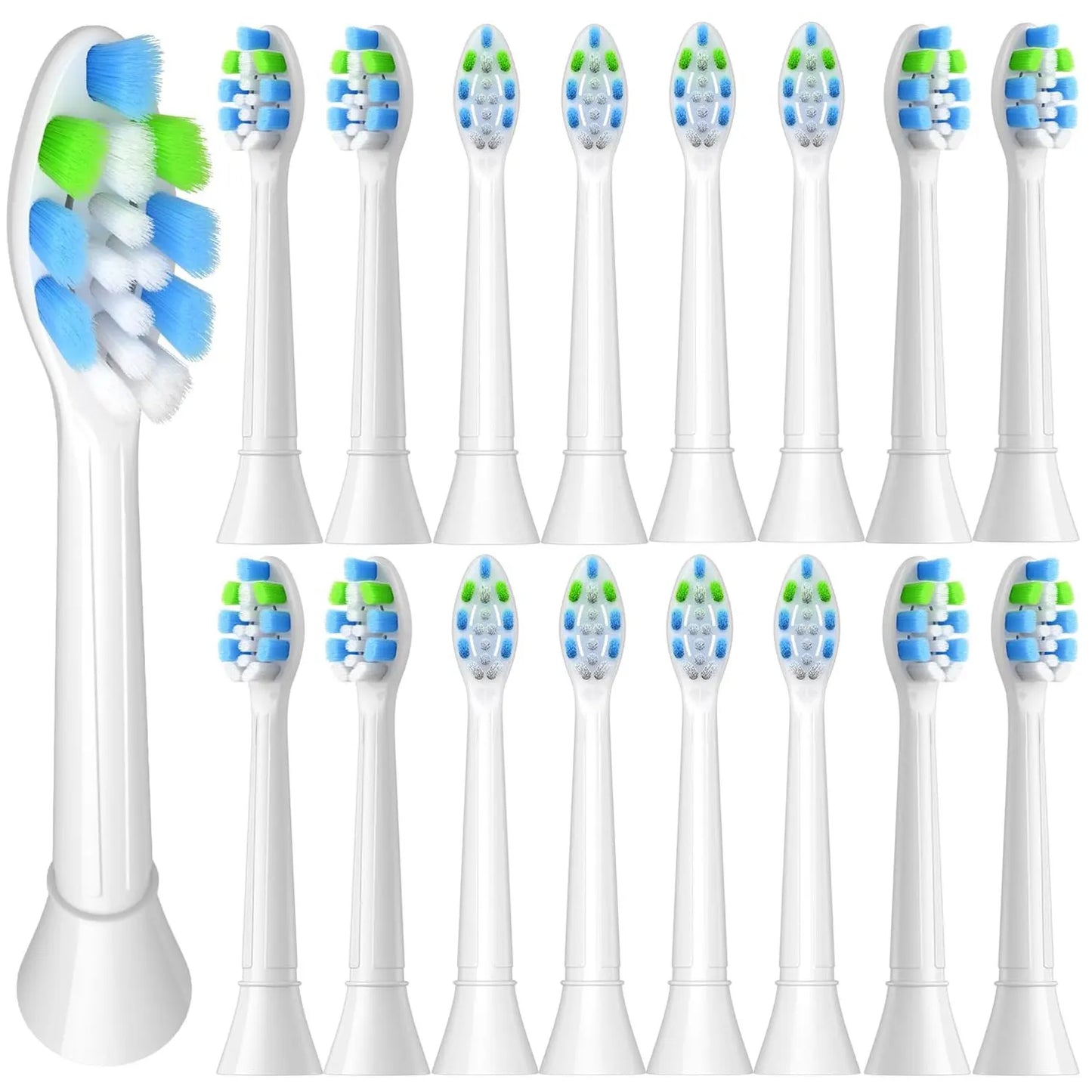 Toothbrush Heads Compatible with Philips Electric Toothbrush,Replacement Brush Heads Fit for 3100 4100 4300 5300 5500 6100 9000