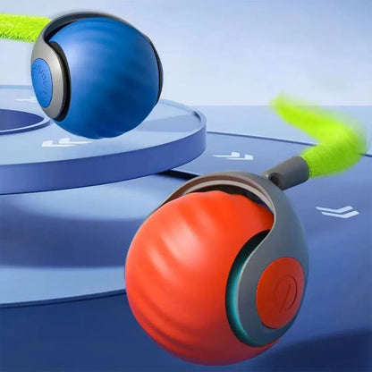 Speedy Tail 2.0 Cat Toys Generation Interactive Toy Ball For Cat 2 Speed Adjustment Automatic Moving Ball with Replacement Tail