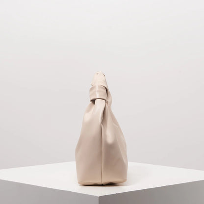 Stylish twist square bag, solid color top clutch bag, simple and versatile commut