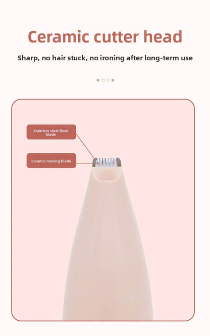 Pet electric clipper, pet foot hair trimmer, 360 ° pet hair trimmer, pet beauty and hairdressing trimmer, USB charging 500mah