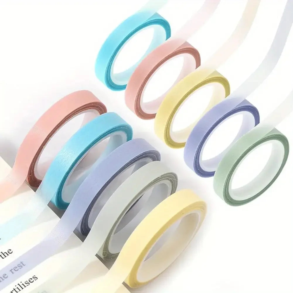 5 Roll 5 Colors Stickers Transparent Fluorescent Index Tabs Flags 5m Sticky Note Stationery Children Gift School Office Supplies