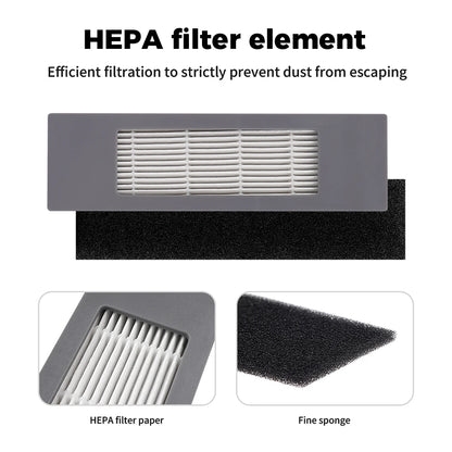 Accessories For ECOVACS Deebot T8 AIVI N8 Pro AIVI N9 N10 N10 Plus Side Brush,Main Brush,  Filter, Dust Bag,Hepa Filter