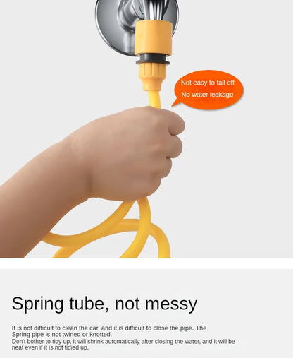 Telescopic Water Pipe with High-pressure Nozzle Car Washing Tool Set Extension Hose Water Hose for Pressure Cleaner