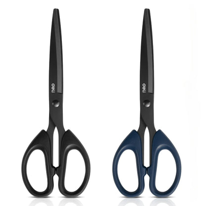 1/2Pcs 210/175mm Black Stainless Steel Scissors Business Office Stationery Home Tailor Shears Kitchen Knife Cutter Cutting
